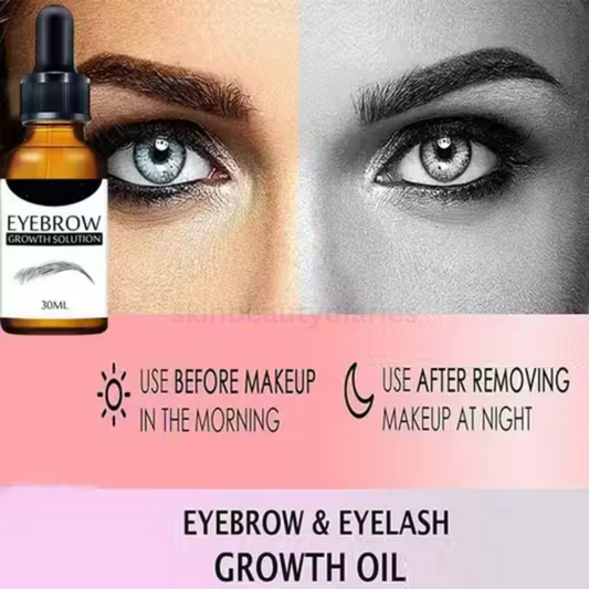 30ml Castor Oil Growth Essence – 7 Days Fast Hair, Eyebrow & Eyelash Growth with Natural Plant Extracts