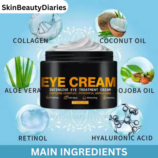 Eye Cream for Dark Circles & Eye Bags – Anti-Wrinkle & Puffiness Remover for Women & Men (50gm, Pack of 1)