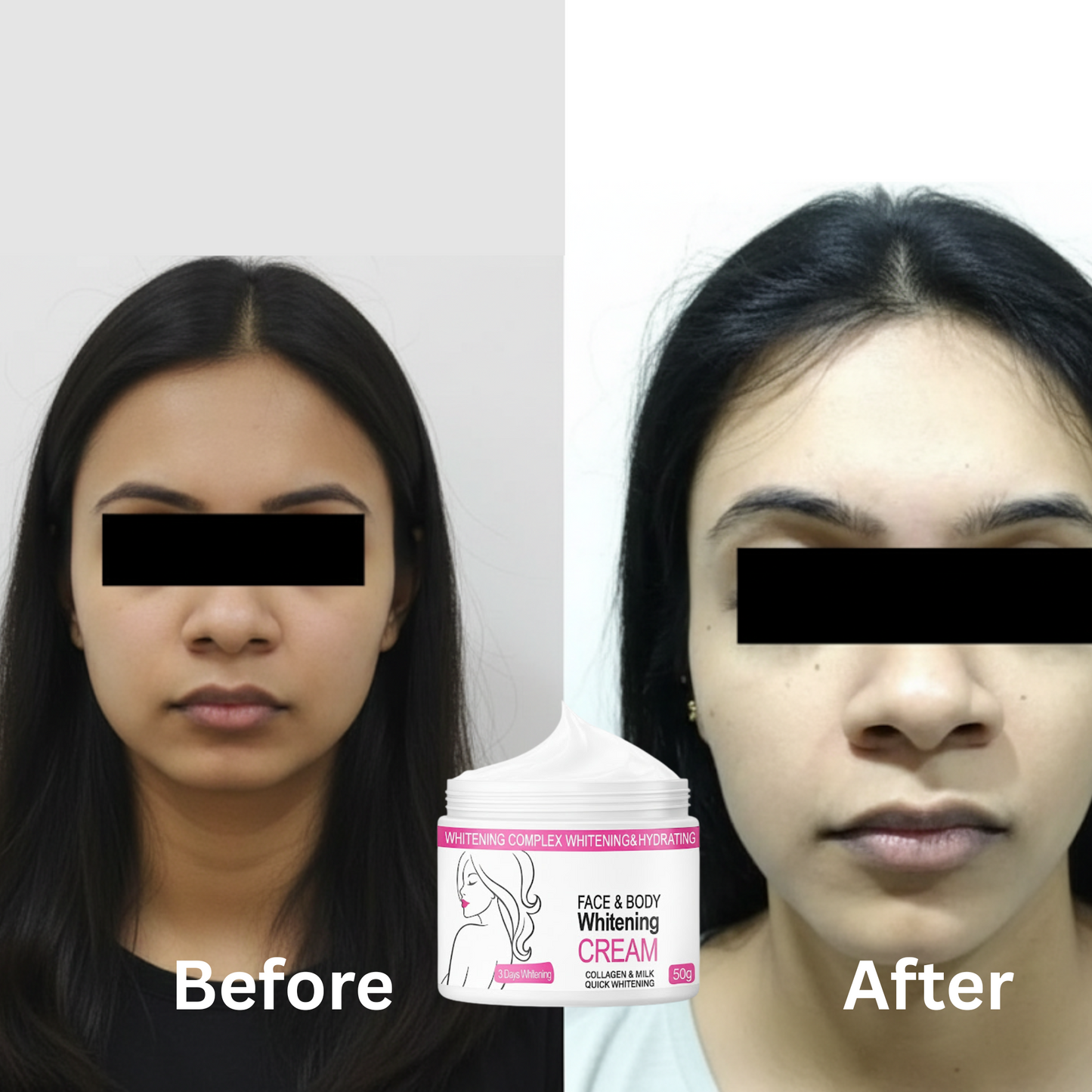 Skin Whitening Cream for Men & Women | Safe for All Skin Types | Instant Glow & Brightening | 50g Pack of 1