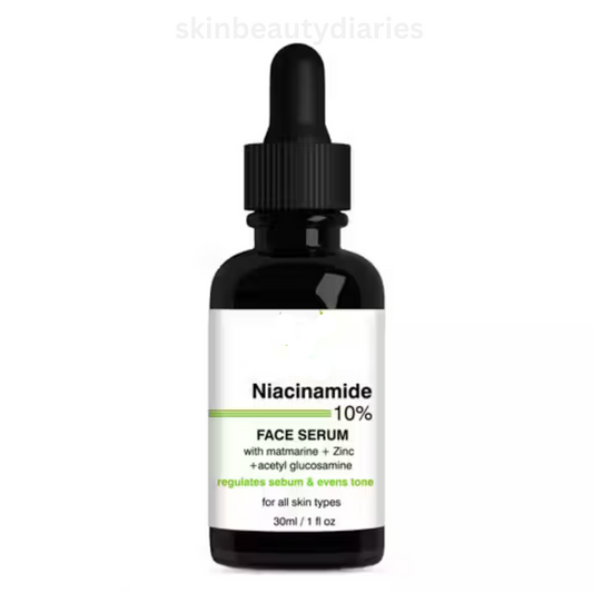 10% Niacinamide + Zinc Face Serum – Reduces Acne, Blackheads, Dark Spots & Pores | All in 1 Serum For All Skin Types (30ml)