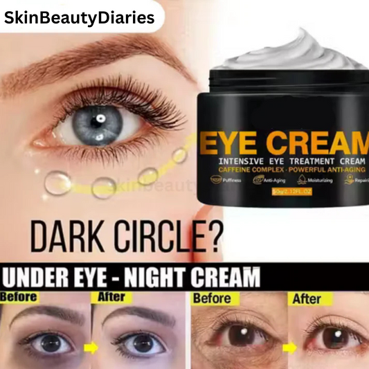 Eye Cream for Dark Circles & Eye Bags – Anti-Wrinkle & Puffiness Remover for Women & Men (50gm, Pack of 1)